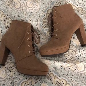 Never before worn- lace up heels